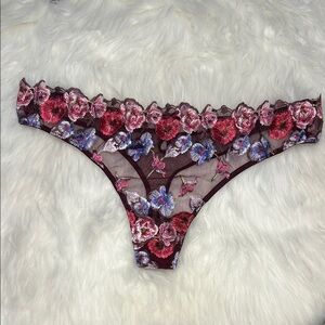 Victoria’s Secret Embroidered Lace Thong Panty